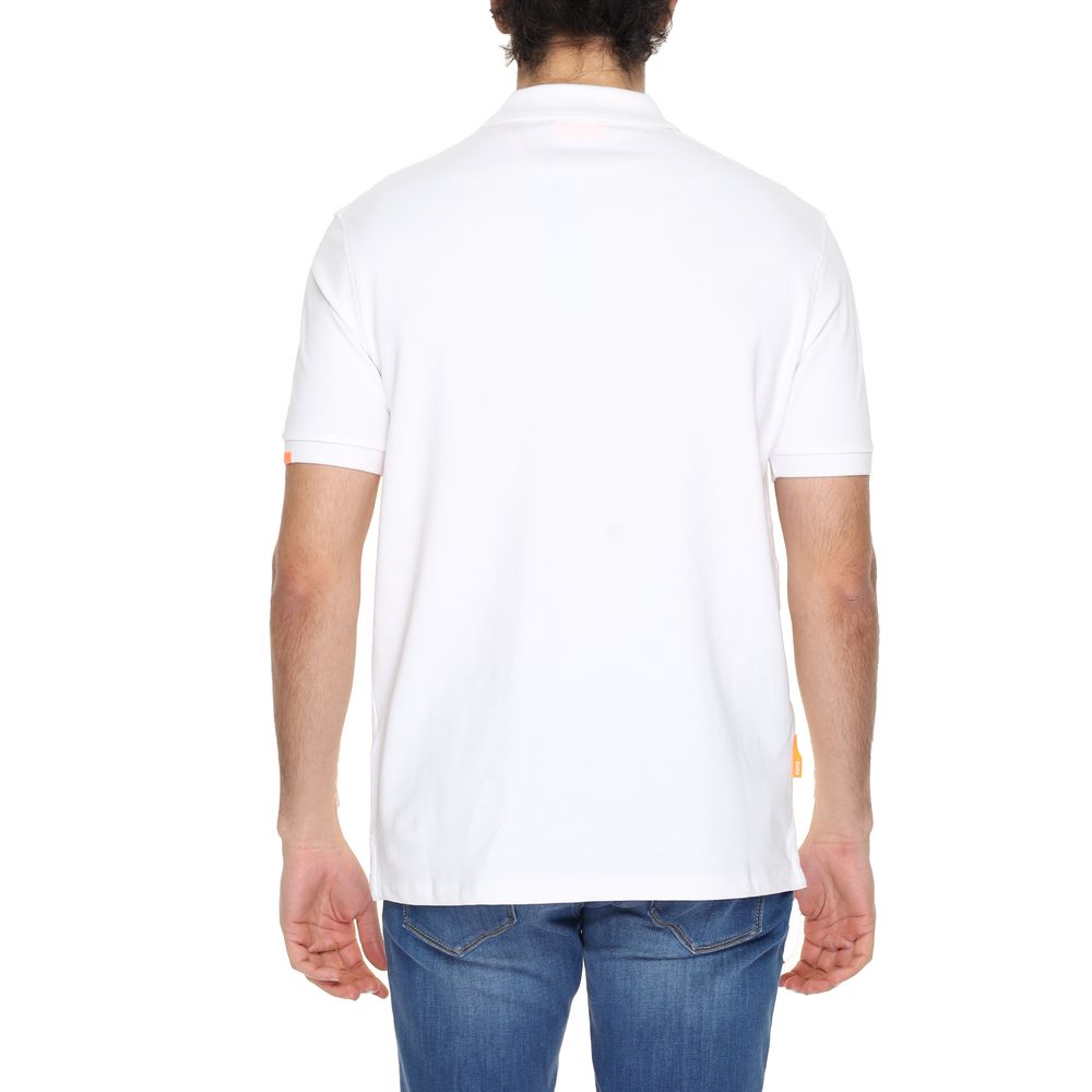 Weißes Poloshirt aus Baumwolle