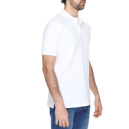 Weißes Poloshirt aus Baumwolle