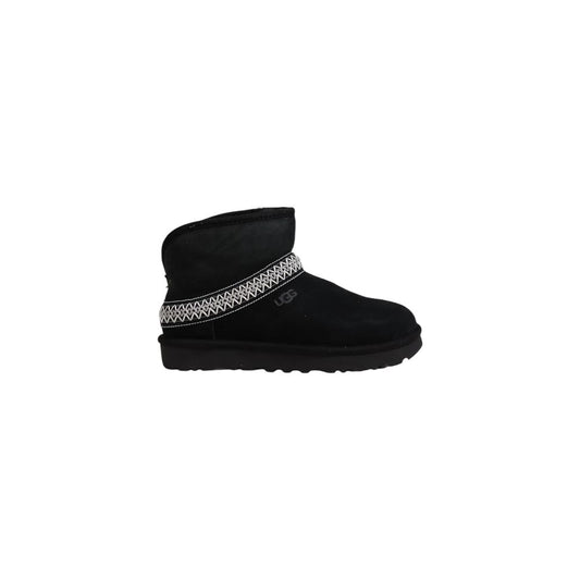 Schwarze Wildlederstiefel