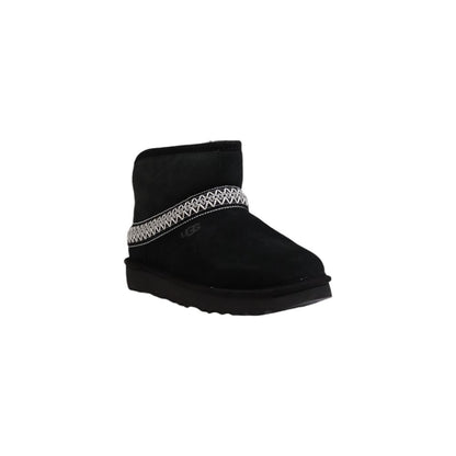 Schwarze Wildlederstiefel