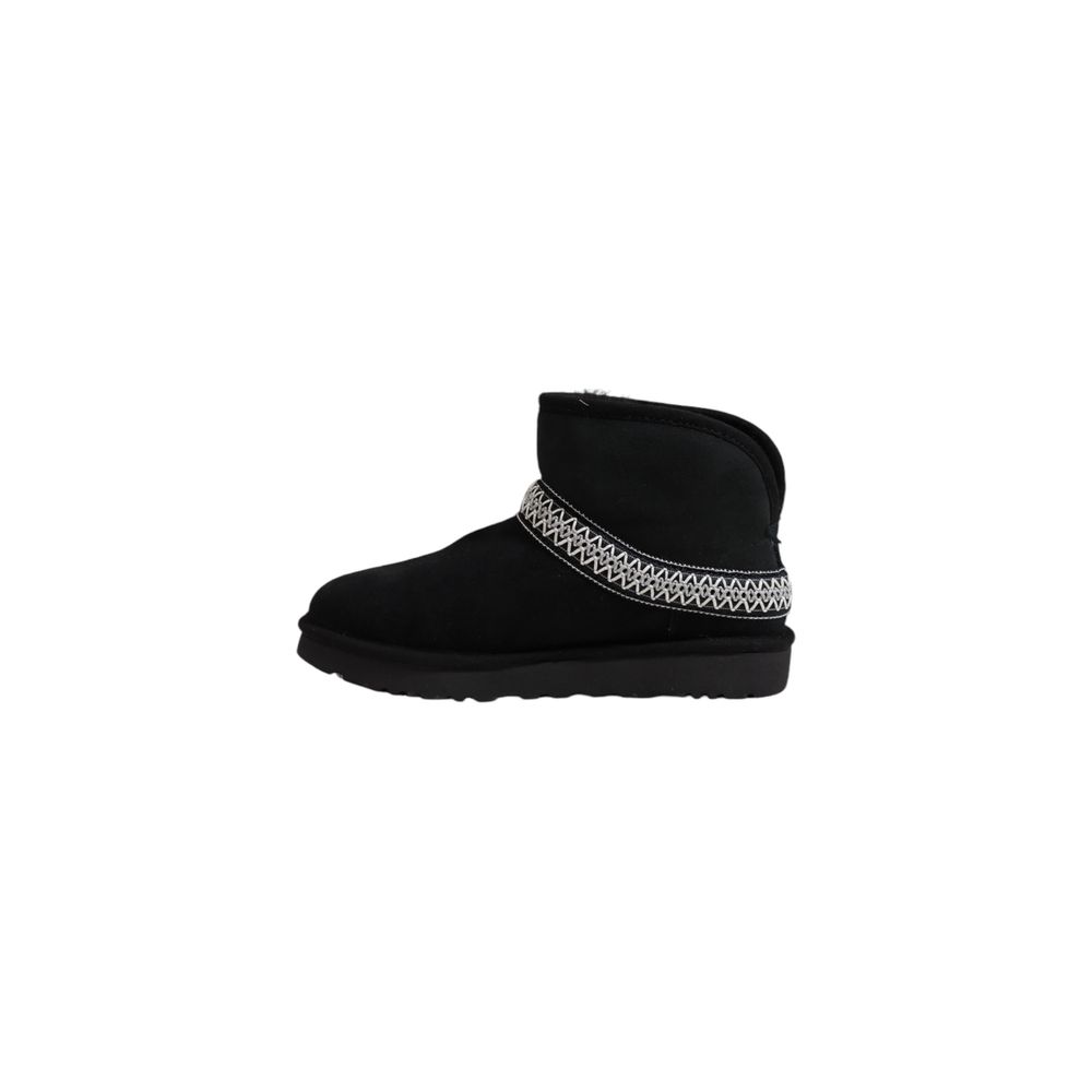 Schwarze Wildlederstiefel