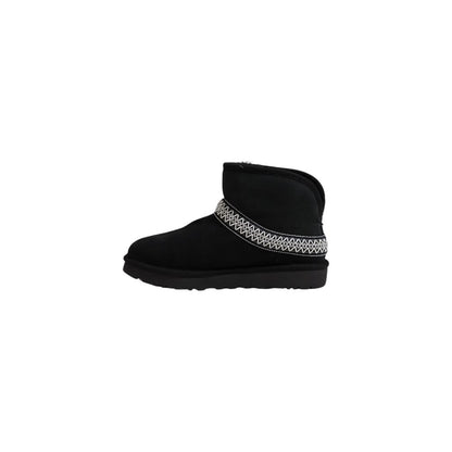 Schwarze Wildlederstiefel