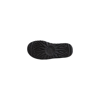 Schwarze Wildlederstiefel
