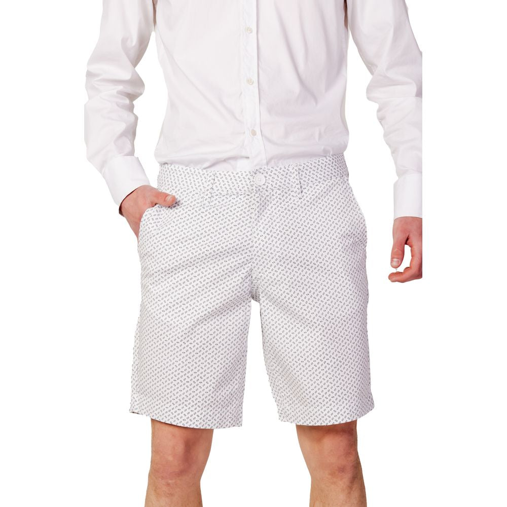 Weiße Baumwollshorts