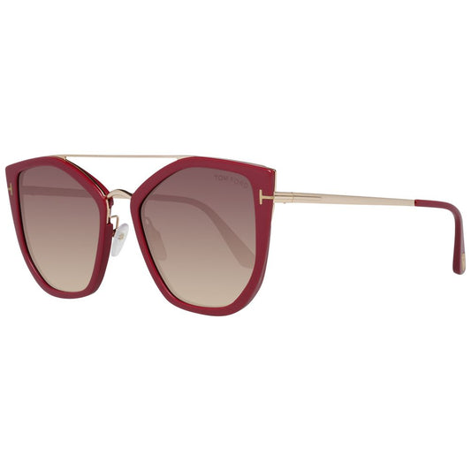 Burgunderrote Sonnenbrille für Damen