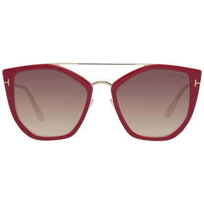 Burgunderrote Sonnenbrille für Damen