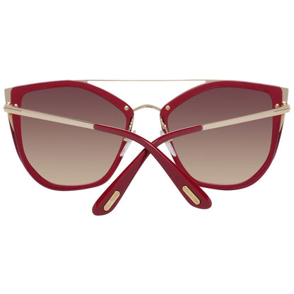 Burgunderrote Sonnenbrille für Damen