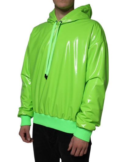 Grüner Polyester-Kapuzenpullover für Herren