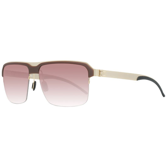 Braune Sonnenbrille aus Metall