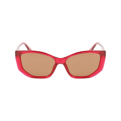 Rote Sonnenbrille mit Spritzguss-Optik