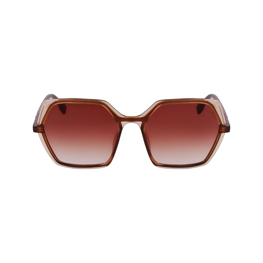 Braune Sonnenbrille mit Spritzguss-Optik