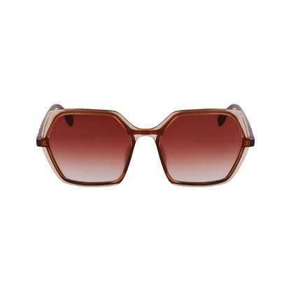 Braune Sonnenbrille mit Spritzguss-Optik