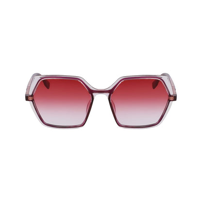 Rote Sonnenbrille mit Spritzguss-Optik