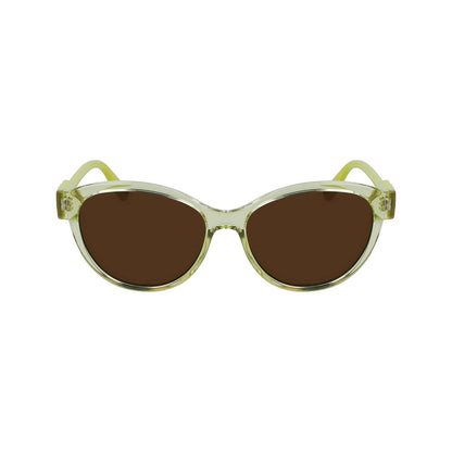 Gelbe Sonnenbrille mit Spritzguss-Optik