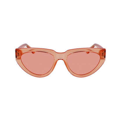Orangefarbene Sonnenbrille mit Spritzguss-Optik