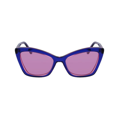 Blaue Sonnenbrille aus Acetat