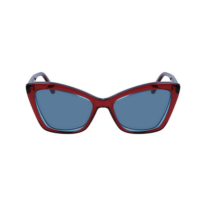 Rote Sonnenbrille aus Acetat