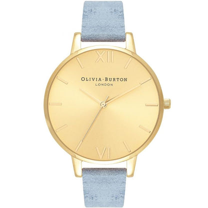 Blue Leather Leather Watch