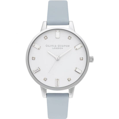 Blue Leather Leather Watch