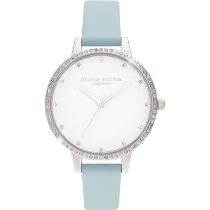 Blue Leather Leather Watch