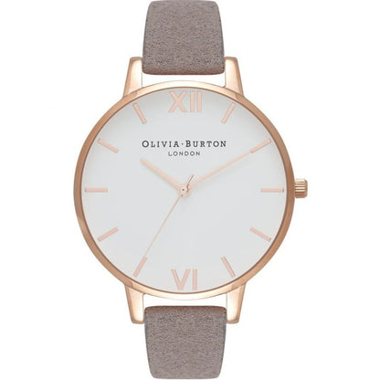 Gray Leather Leather Watch