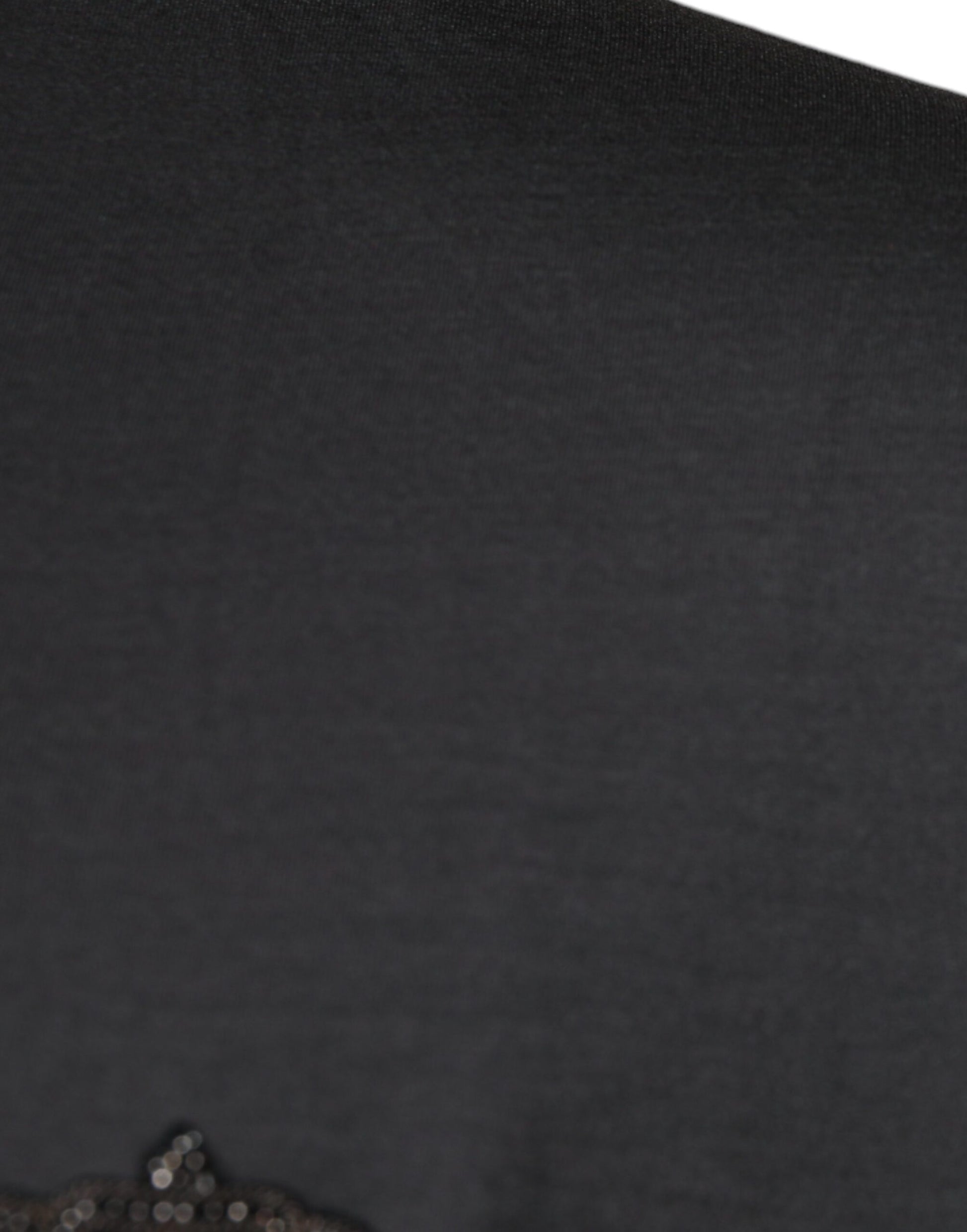 Grauer Pullover mit Kronen-Bienenstickerei