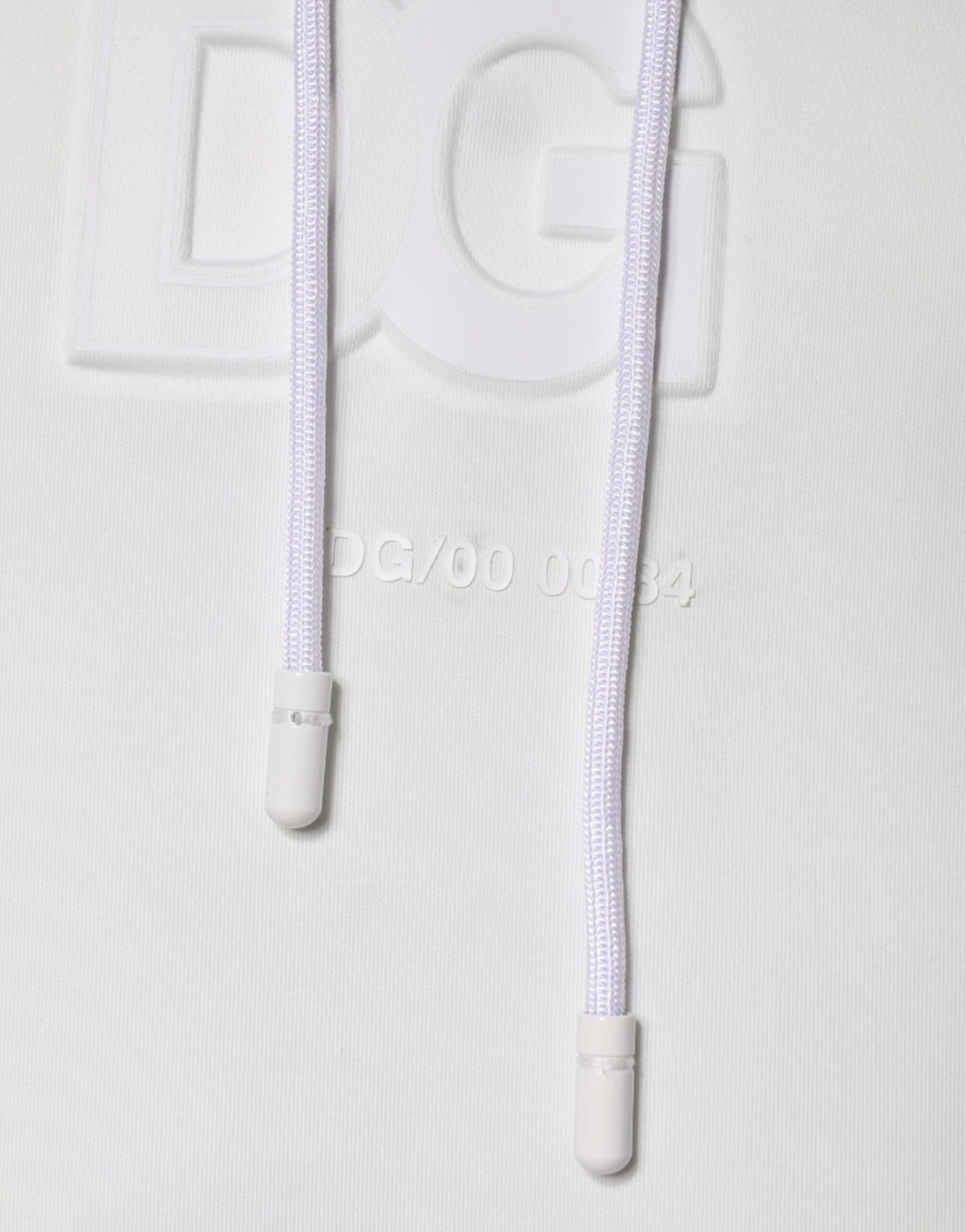 Weißer DG Logo Kapuzenpullover für Herren