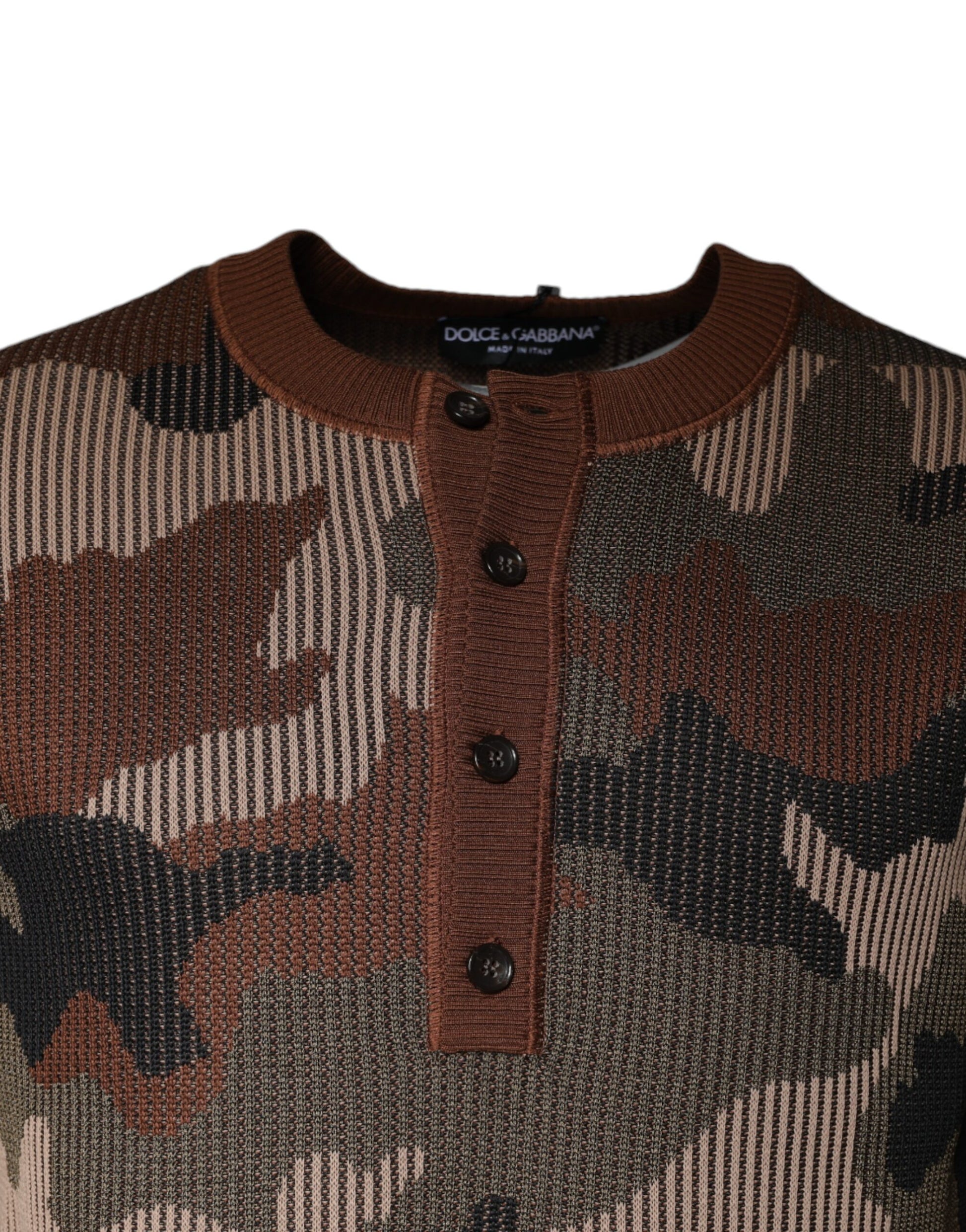Mehrfarbiger Camouflage-Pullover für Herren