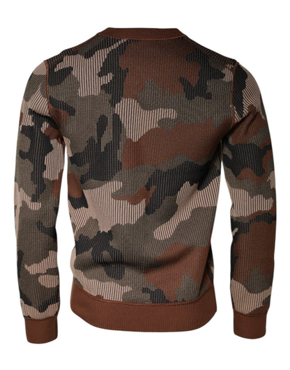 Mehrfarbiger Camouflage-Pullover für Herren