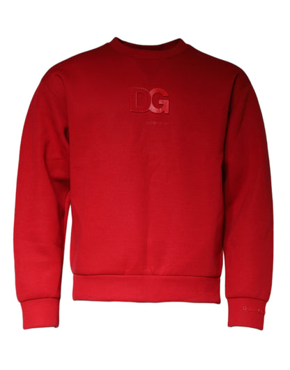Kastanienbraunes Sweatshirt aus Baumwolle mit DG-Logo