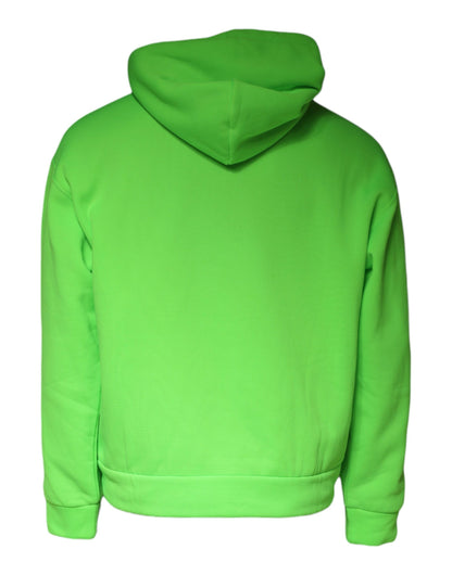 Grüner Logo Kapuzenpullover Sweatshirt Pullover