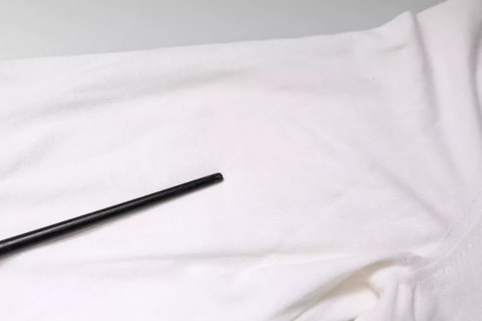 Weißer langärmeliger Rollkragenpullover für Herren