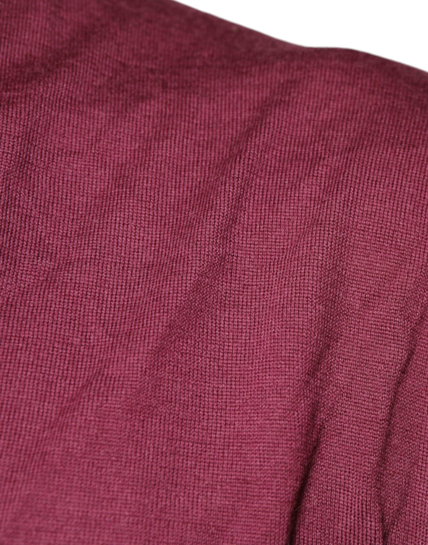 Kastanienbrauner Pullover aus Kaschmir mit V-Ausschnitt für Herren