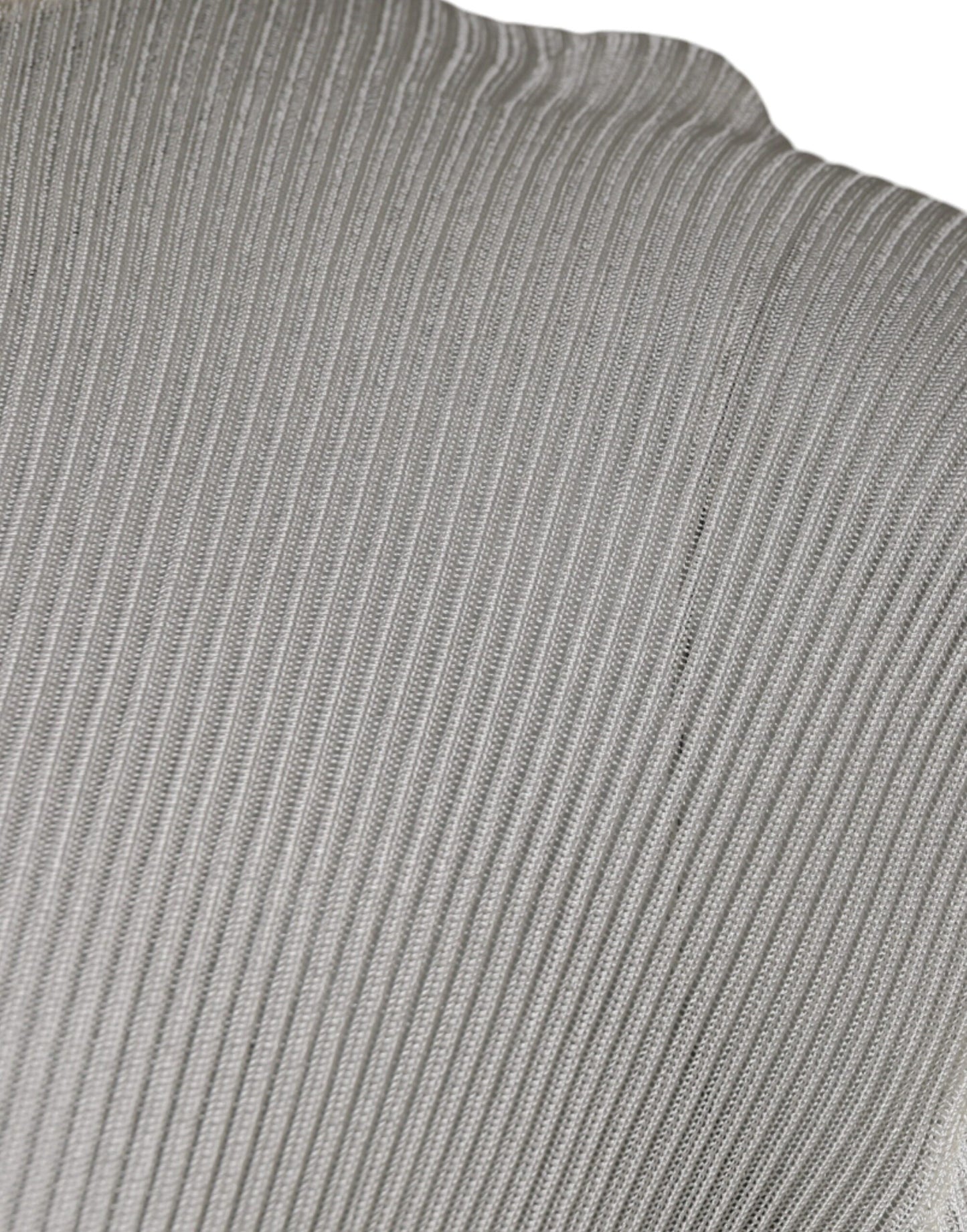 Weißer langärmeliger Rollkragenpullover für Herren