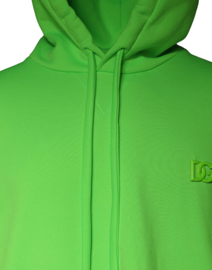 Grüner Logo Kapuzenpullover Herren Sweatshirt Pullover