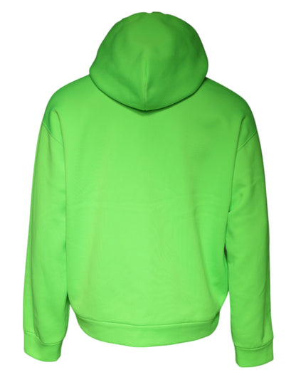 Grüner Logo Kapuzenpullover Herren Sweatshirt Pullover
