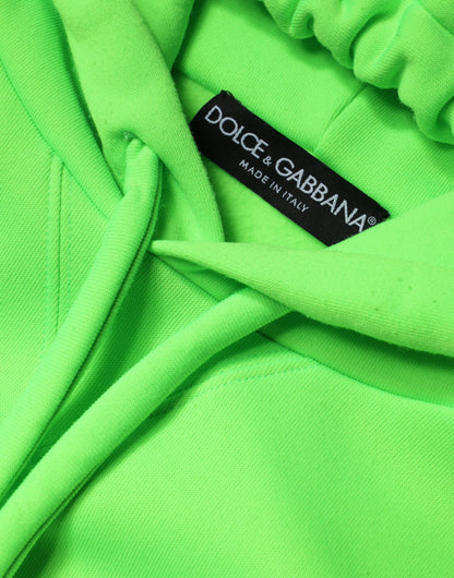 Grüner Logo Kapuzenpullover Herren Sweatshirt Pullover