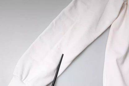 Weißer Caesar-Kapuzenpullover aus Baumwolle