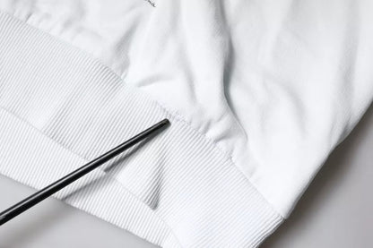 Weißer Caesar-Kapuzenpullover aus Baumwolle