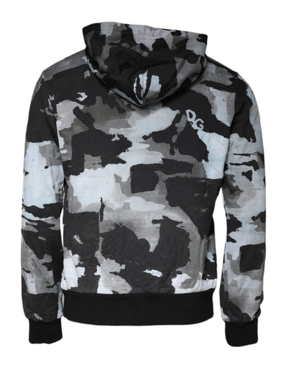 Mehrfarbiger Camouflage-Kapuzenpullover für Männer
