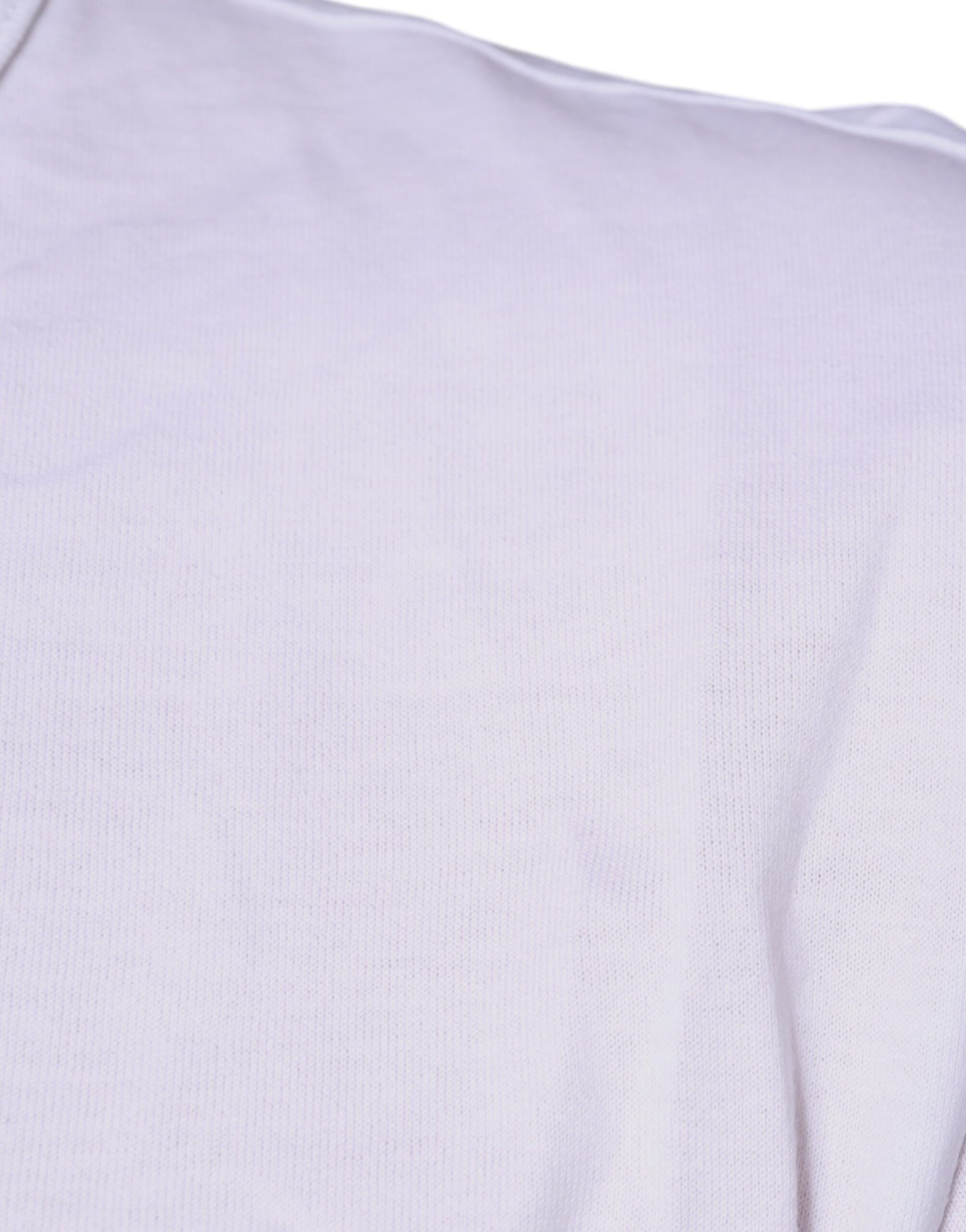 Weißes T-Shirt aus Baumwolle mit V-Ausschnitt und kurzen Ärmeln