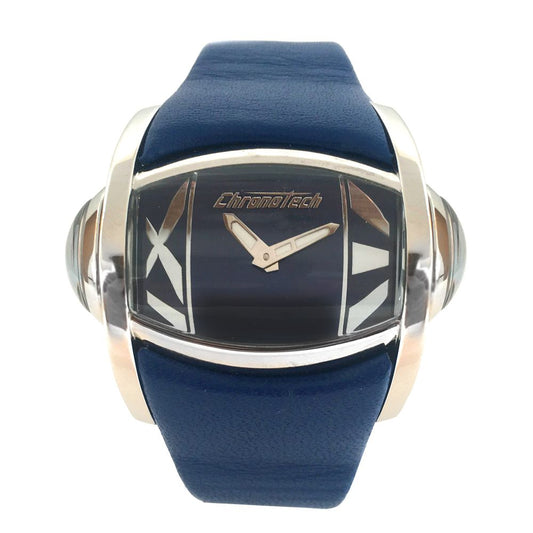 Blaue Lederuhr