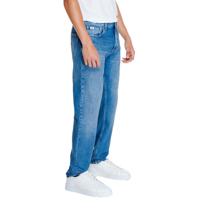 Light Blue Cotton Jeans & Pant