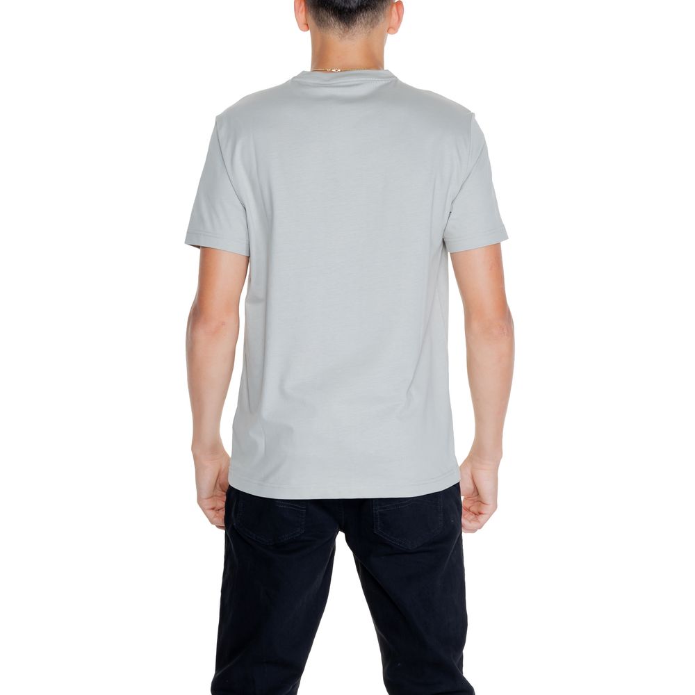Graues Baumwoll-T-Shirt