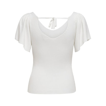 Weiße Tops und T-Shirts aus Polyamid