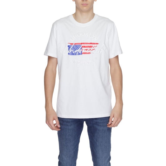 Weißes Baumwoll-T-Shirt