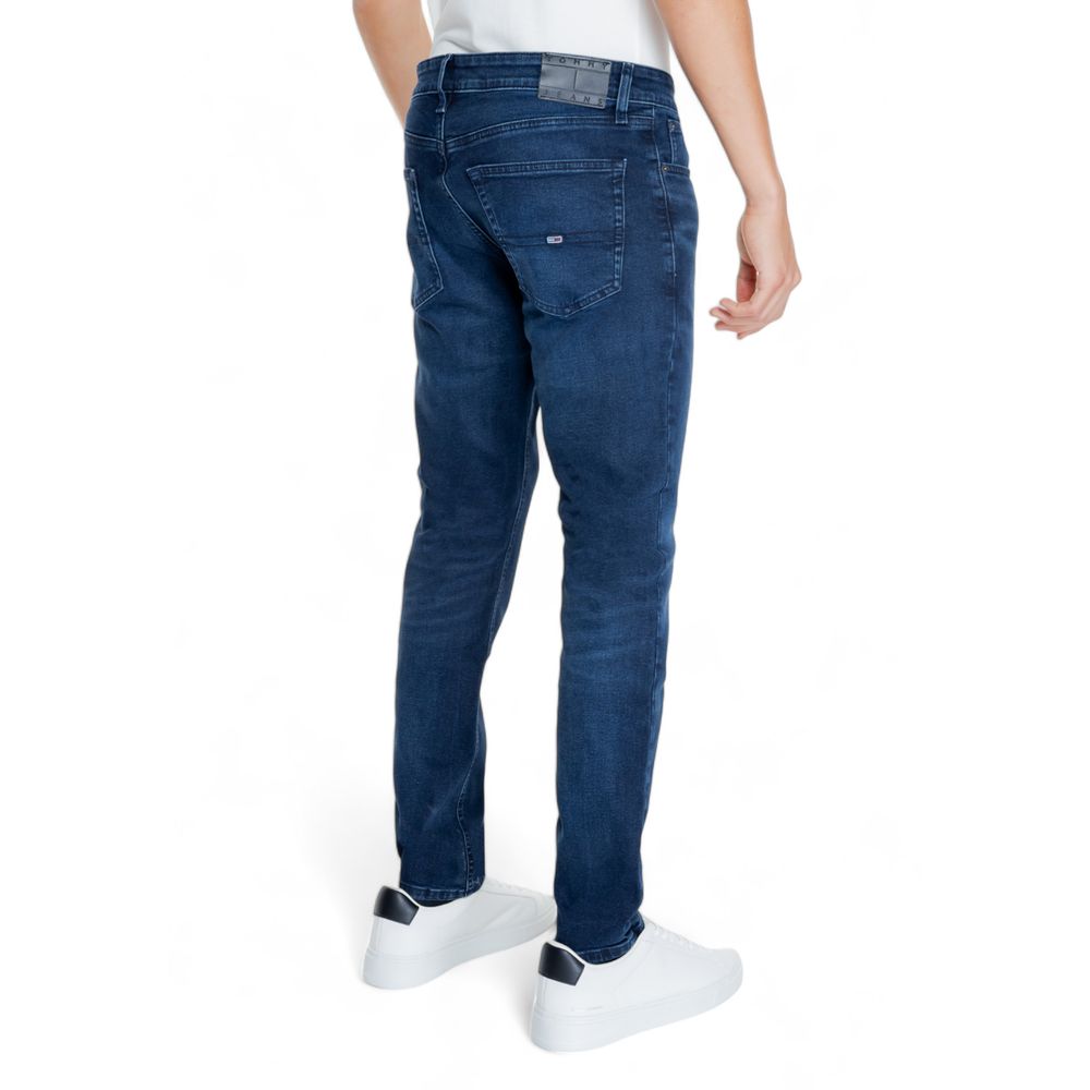Blue Recycled Cotton Jeans & Pant