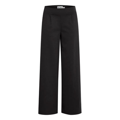 Black Recycled Polyurethane Jeans & Pant