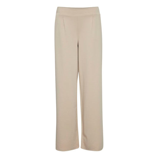 Beige Recycled Polyurethane Jeans & Pant