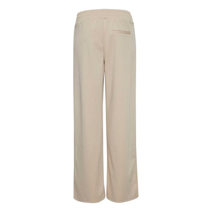 Beige Recycled Polyurethane Jeans & Pant